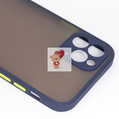 Чехол-накладка для Apple iPhone 12 Pro (темно-синий/черный) - PC041 Чехол-накладка для Apple iPhone 12 Pro (темно-синий/черный) - PC041