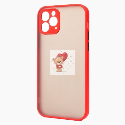 Чехол-накладка для Apple iPhone 12 Pro (красный/черный) - PC041 Чехол-накладка для Apple iPhone 12 Pro (красный/черный) - PC041