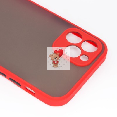 Чехол-накладка для Apple iPhone 12 Pro (красный/черный) - PC041 Чехол-накладка для Apple iPhone 12 Pro (красный/черный) - PC041