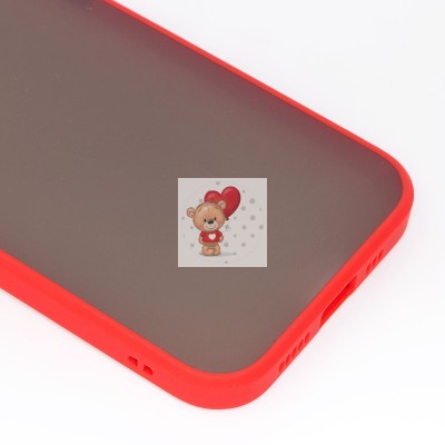 Чехол-накладка для Apple iPhone 12 Pro (красный/черный) - PC041 Чехол-накладка для Apple iPhone 12 Pro (красный/черный) - PC041