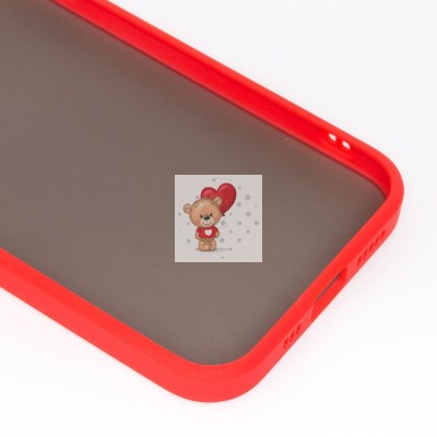 Чехол-накладка для Apple iPhone 12 Pro (красный/черный) - PC041 Чехол-накладка для Apple iPhone 12 Pro (красный/черный) - PC041