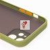 Чехол-накладка для Apple iPhone 12 (зеленый/черный) - PC041