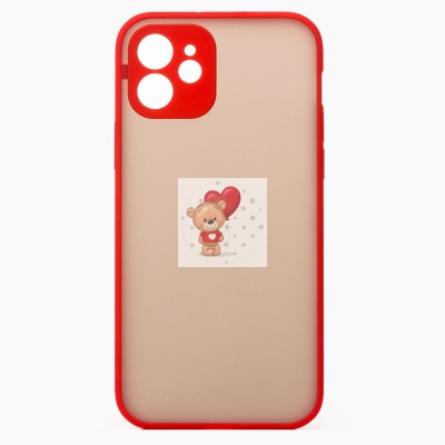 Чехол-накладка для Apple iPhone 12 (красный/черный) - PC041 Чехол-накладка для Apple iPhone 12 (красный/черный) - PC041