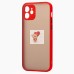 Чехол-накладка для Apple iPhone 12 (красный/черный) - PC041