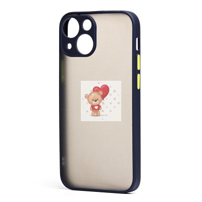 Чехол-накладка для Apple iPhone 13 mini (темно-синий/черный) - PC041