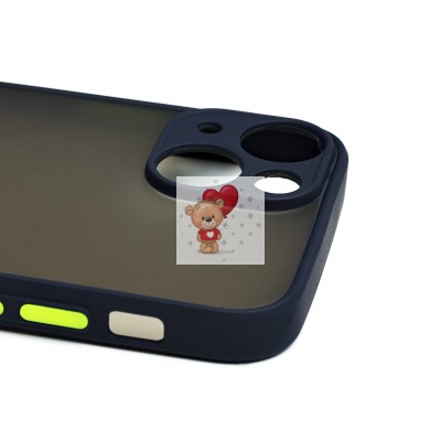 Чехол-накладка для Apple iPhone 13 mini (темно-синий/черный) - PC041