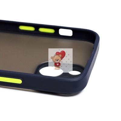 Чехол-накладка для Apple iPhone 13 mini (темно-синий/черный) - PC041