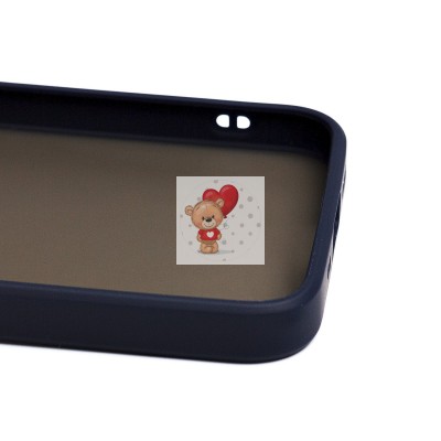 Чехол-накладка для Apple iPhone 13 mini (темно-синий/черный) - PC041