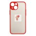 Чехол-накладка для Apple iPhone 13 mini (красный/черный) - PC041