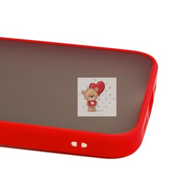 Чехол-накладка для Apple iPhone 13 mini (красный/черный) - PC041