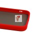 Чехол-накладка для Apple iPhone 13 mini (красный/черный) - PC041