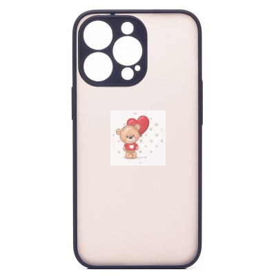 Чехол-накладка для Apple iPhone 13 Pro Max (темно-синий/черный) - PC041