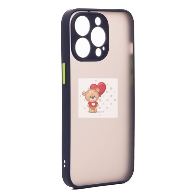 Чехол-накладка для Apple iPhone 13 Pro Max (темно-синий/черный) - PC041