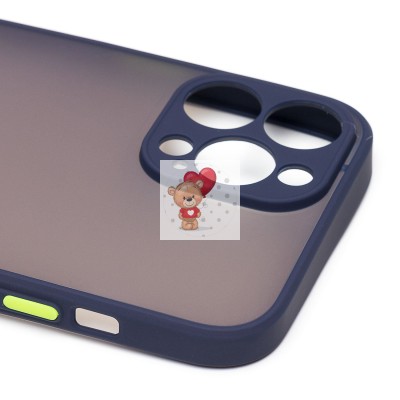 Чехол-накладка для Apple iPhone 13 Pro Max (темно-синий/черный) - PC041