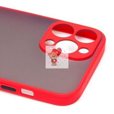 Чехол-накладка для Apple iPhone 13 Pro Max (красный/черный) - PC041 Чехол-накладка для Apple iPhone 13 Pro Max (красный/черный) - PC041