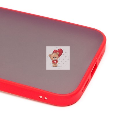 Чехол-накладка для Apple iPhone 13 Pro Max (красный/черный) - PC041 Чехол-накладка для Apple iPhone 13 Pro Max (красный/черный) - PC041