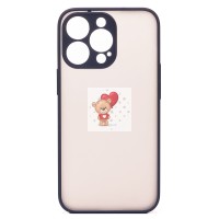 Чехол-накладка для Apple iPhone 13 Pro (темно-синий/черный) - PC041 Чехол-накладка для Apple iPhone 13 Pro (темно-синий/черный) - PC041