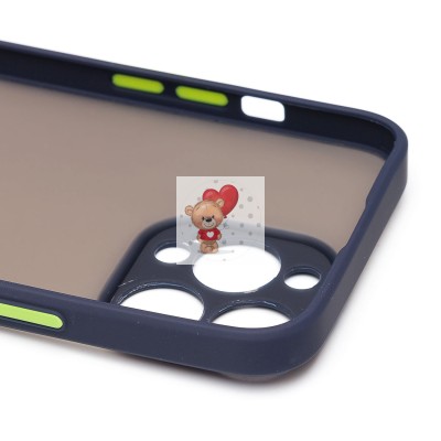 Чехол-накладка для Apple iPhone 13 Pro (темно-синий/черный) - PC041 Чехол-накладка для Apple iPhone 13 Pro (темно-синий/черный) - PC041