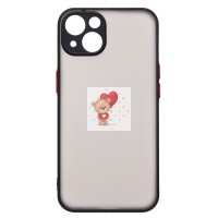 Чехол-накладка для Apple iPhone 13 (черный/черный) - PC041