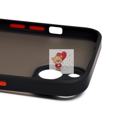 Чехол-накладка для Apple iPhone 13 (черный/черный) - PC041