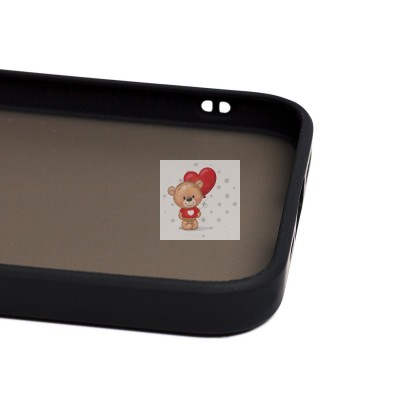 Чехол-накладка для Apple iPhone 13 (черный/черный) - PC041