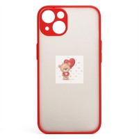 Чехол-накладка для Apple iPhone 13 (красный/черный) - PC041 Чехол-накладка для Apple iPhone 13 (красный/черный) - PC041