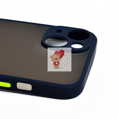 Чехол-накладка для Apple iPhone 14 Plus (темно-синий/черный) - PC041 Чехол-накладка для Apple iPhone 14 Plus (темно-синий/черный) - PC041