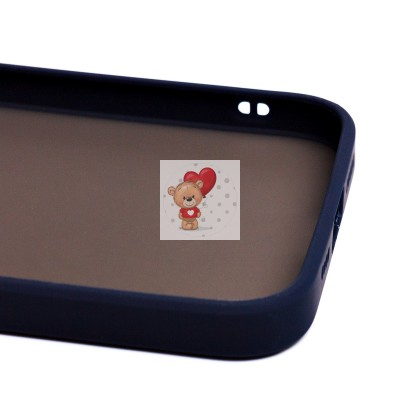 Чехол-накладка для Apple iPhone 14 Plus (темно-синий/черный) - PC041 Чехол-накладка для Apple iPhone 14 Plus (темно-синий/черный) - PC041