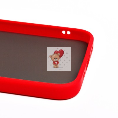 Чехол-накладка для Apple iPhone 14 Plus (красный/черный) - PC041