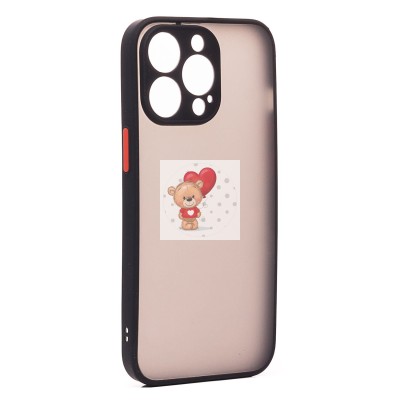 Чехол-накладка для Apple iPhone 14 Pro (черный/черный) - PC041 Чехол-накладка для Apple iPhone 14 Pro (черный/черный) - PC041