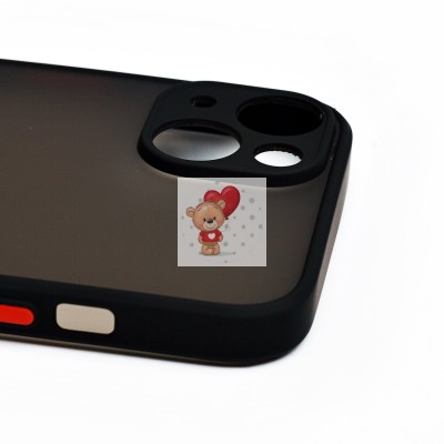 Чехол-накладка для Apple iPhone 14 (черный/черный) - PC041