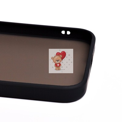 Чехол-накладка для Apple iPhone 14 (черный/черный) - PC041