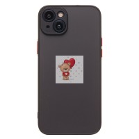 Чехол-накладка для Apple iPhone 15 Plus (черный/черный) - PC041