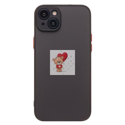 Чехол-накладка для Apple iPhone 15 Plus (черный/черный) - PC041