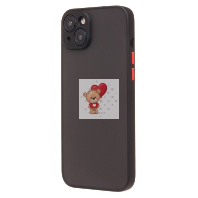 Чехол-накладка для Apple iPhone 15 Plus (черный/черный) - PC041