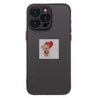 Чехол-накладка для Apple iPhone 15 Pro Max (черный/черный) - PC041