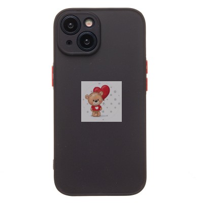 Чехол-накладка для Apple iPhone 15 (черный/черный) - PC041 Чехол-накладка для Apple iPhone 15 (черный/черный) - PC041