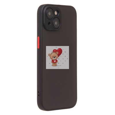 Чехол-накладка для Apple iPhone 15 (черный/черный) - PC041