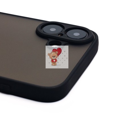 Чехол-накладка для Apple iPhone 16 Plus (черный) - PC041