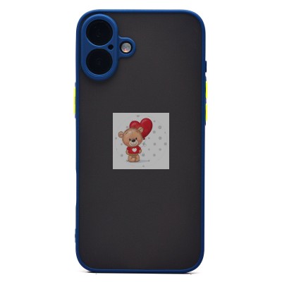 Чехол-накладка для Apple iPhone 16 Plus (темно-синий) - PC041