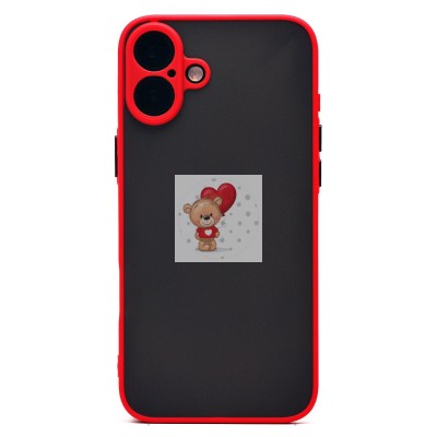 Чехол-накладка для Apple iPhone 16 Plus (красный) - PC041