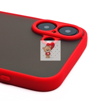 Чехол-накладка для Apple iPhone 16 Plus (красный) - PC041 Чехол-накладка для Apple iPhone 16 Plus (красный) - PC041