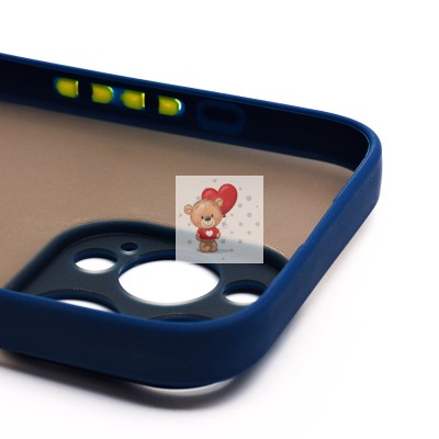 Чехол-накладка для Apple iPhone 16 Pro Max (темно-синий) - PC041