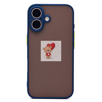 Чехол-накладка для Apple iPhone 16 (темно-синий) - PC041 Чехол-накладка для Apple iPhone 16 (темно-синий) - PC041