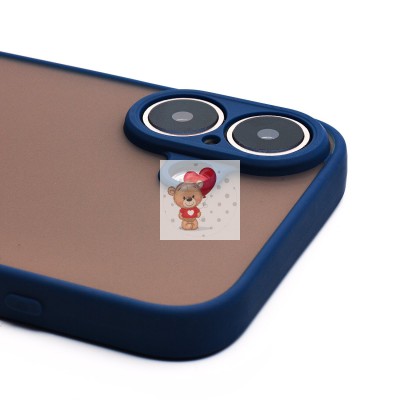 Чехол-накладка для Apple iPhone 16 (темно-синий) - PC041