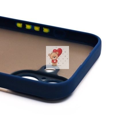 Чехол-накладка для Apple iPhone 16 (темно-синий) - PC041