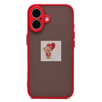 Чехол-накладка для Apple iPhone 16 (красный) - PC041