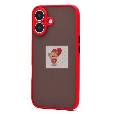 Чехол-накладка для Apple iPhone 16 (красный) - PC041