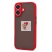 Чехол-накладка для Apple iPhone 16 (красный) - PC041