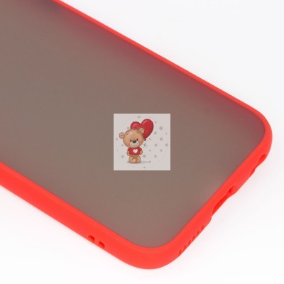 Чехол-накладка для Apple iPhone 6 (красный/черный) - PC041